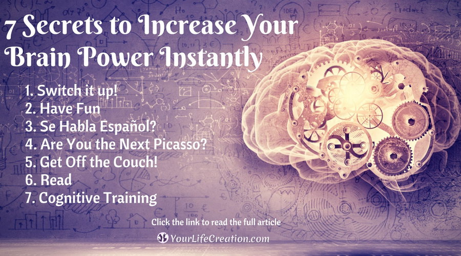 Turn Back Time: 7 Secrets to Increase Your Brain Power Instantly